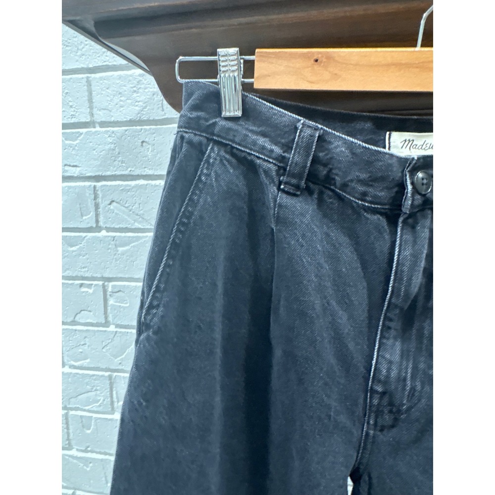Madewell Harlow Wide-Leg Jean Hollenbeck Wash Black 27 - Picture 9 of 13